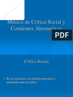 Musica de Critica Social y Corrientes Alternativas 4º