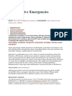 Hypertensive Emergencies