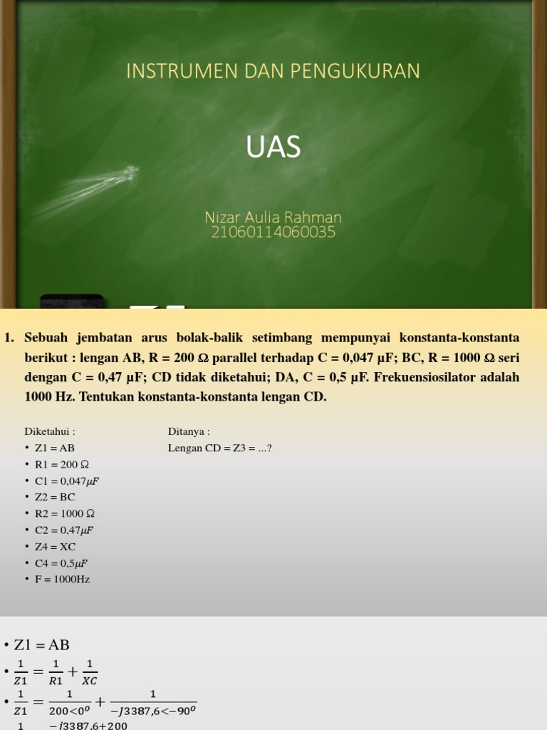 UAS Instrumen Dan Pengukuran D3 Elektro Undip | PDF