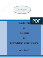 Cuadernillo Parte I - Estimulacion de La Memoria Año 2016 2