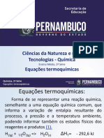 Equações termoquímicas: representação de reações químicas com variação de entalpia