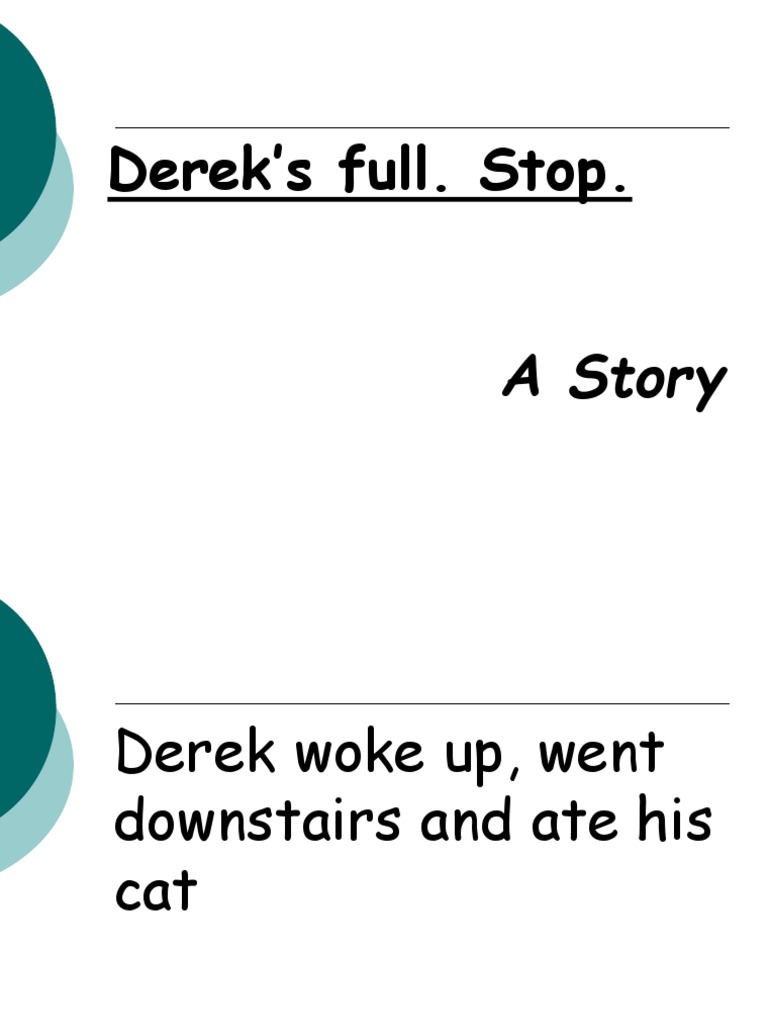 Full Stop Exercise | PDF