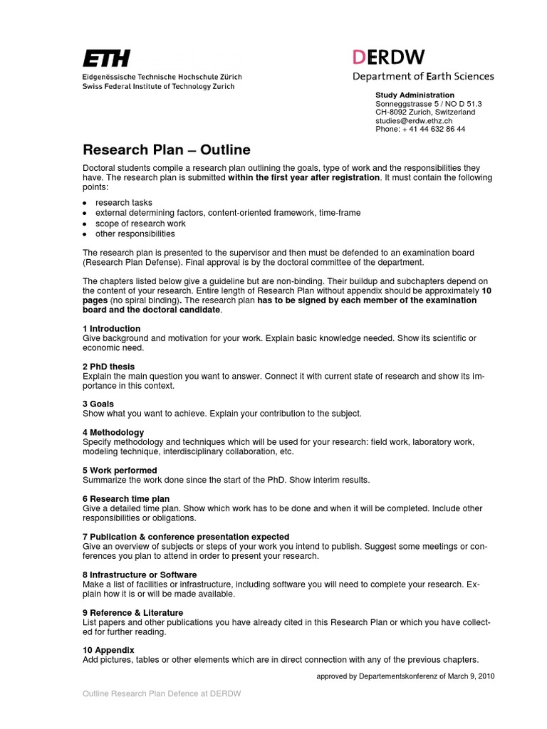 Earth Science Research Plan Sample PDF PDF Doctor Of Philosophy