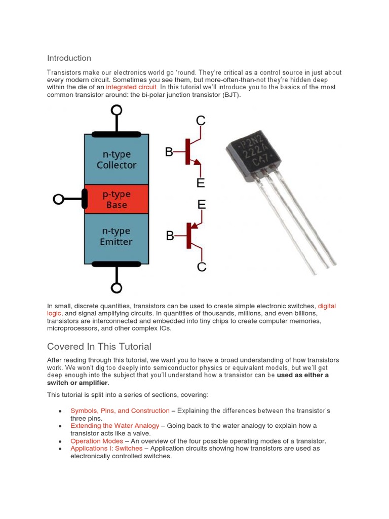 3 Bipolar Junction Transistor Transistor