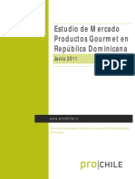Estudio de Mercado de Productos Gourmet Para El Mercado de República Dominicana