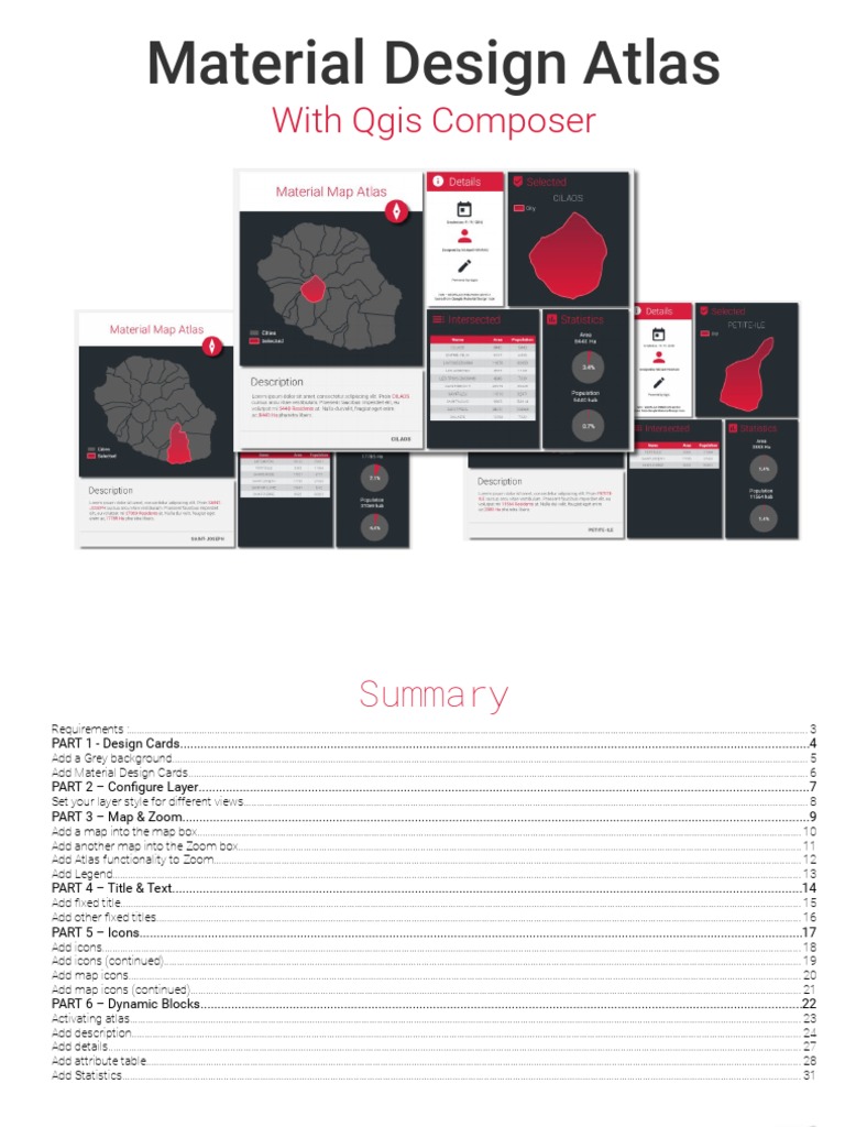 Material Atlas Qgis Tutorial | PDF | Map | Icon (Computing)