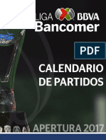 Calendario Liga Mx Torneo Apertura 2017
