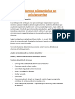 Trastornos Alimenticios en Adolescentes MONOGRAFÌA (Sociologia)