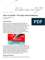 Through-Hole Soldering - Learn - Sparkfun PDF