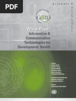 Download GAID White Paper on ICT4D Health by UNITED NATIONS GLOBAL ALLIANCE FOR ICT AND DEVELOPMENT SN35120854 doc pdf