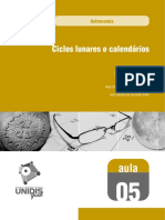 UNIDIS 05 - ASTRONOMIA - CICLOS LUNARES E CALENDÁRIOS - AULA 05.pdf