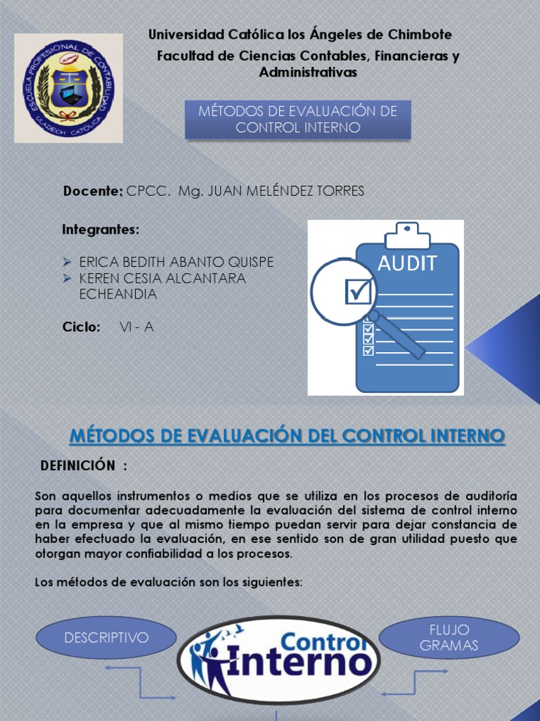 Métodos de Evaluación del Control Interno | PDF | Cuestionario | Evaluación