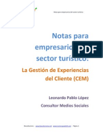 Notas para empresario turisticos