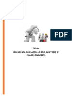 Investigacion Etapas para El Desarrollo de La Auditoria de Estados Finacieros