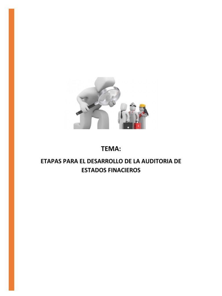 Investigacion Etapas para El Desarrollo de La Auditoria de Estados ...