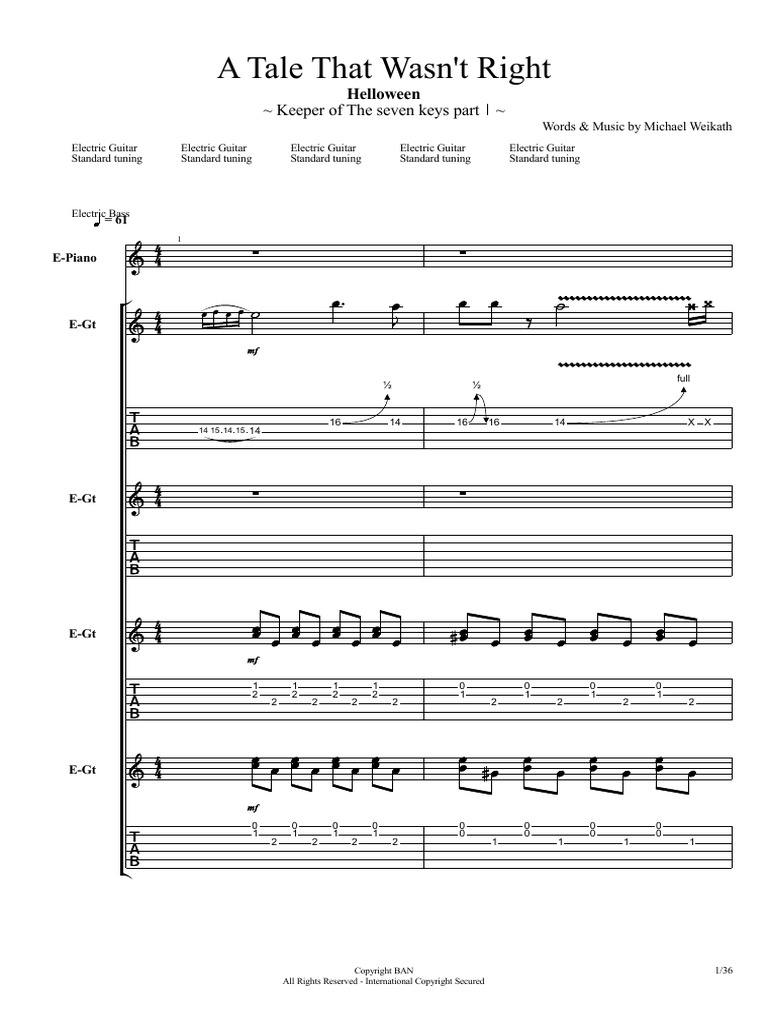 Helloween Tabs Pdf