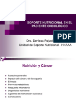 Soporte Nutricional en El Paciente Oncológico