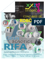 Flyer 1th Rifa Concurso de Robótica