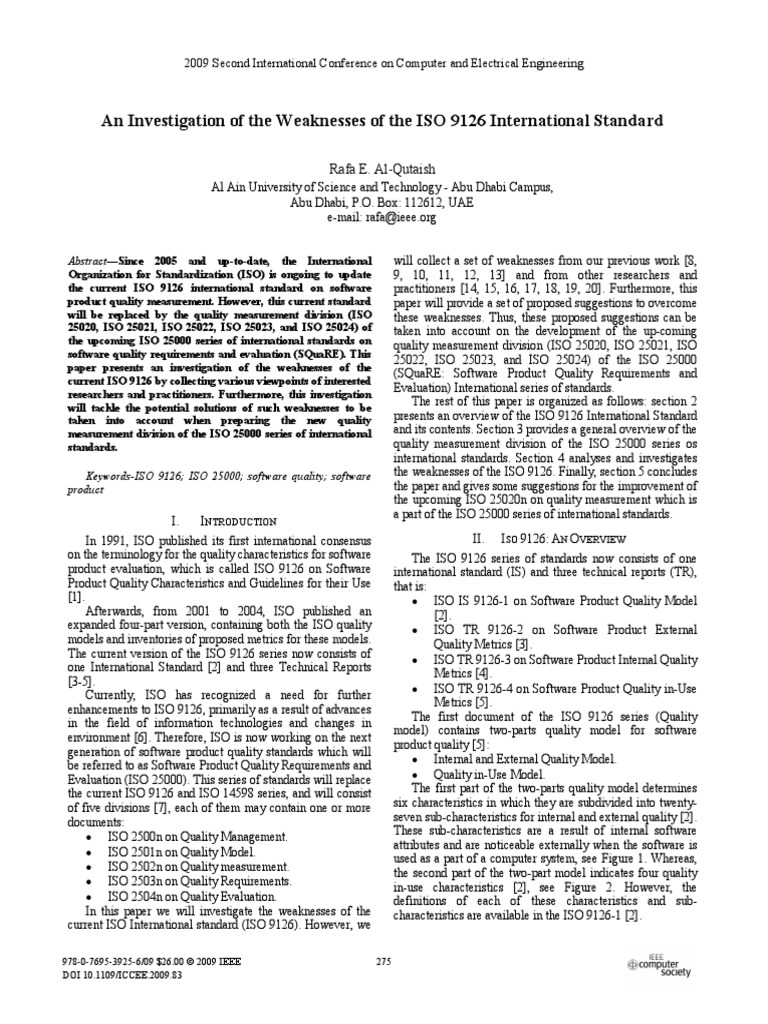 Iso 9126 PDF | PDF | International Organization For Standardization ...