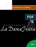 Análisis de Gestión de Compras Restaurante La Dama Juana