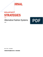 The Journal of Design Strategies. Alternative Fashion Systems