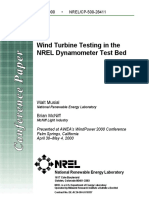 Wind Turbine Testing in The NREL Dynamometer Test Bed 28411