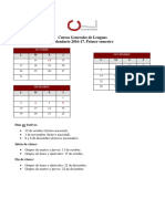 Calendario CGL