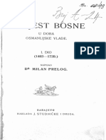 107 1 Milan Prelog Povijest Bosne U Doba Osmanlijske Vlade I Dio 1463 1739 PDF