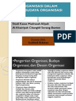 G. PP Desain Organisasi Dalam Konteks Budaya Organisasi