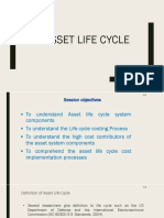 Understand Asset Life Cycle Costs