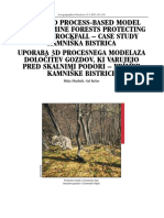 Uporaba 3D Procesnega Modela Za Določitev Gozdov, Ki Varujejo Pred Skalnimi Podori - Primer Kamniške Bistrice
