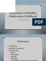 Importance of Healthy Habits Since Childhood: Cheika Jahangeer