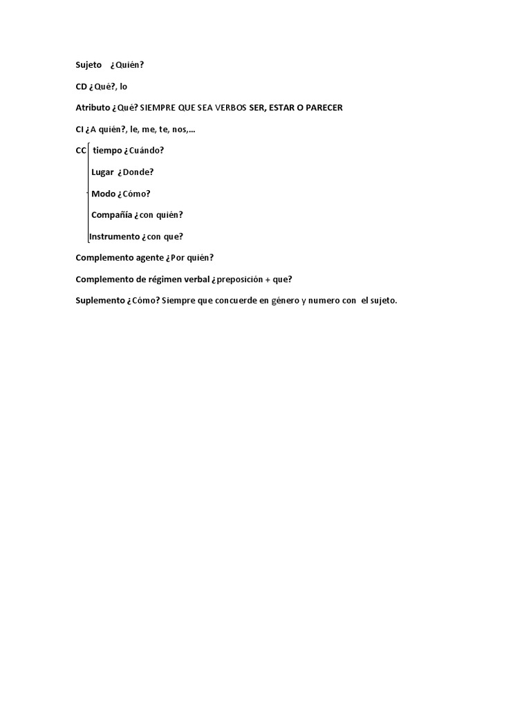 Chuleta Analisis Sintáctico | PDF