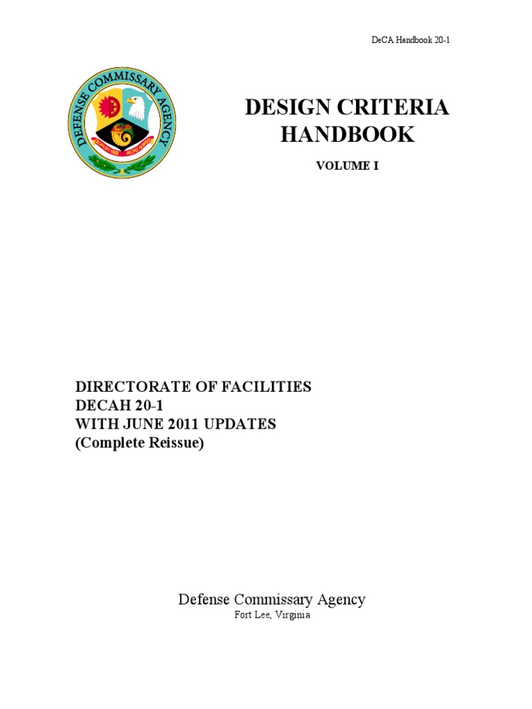 DeCA Design Criteria Handbook Update Jun 2011 | PDF | Hvac | Framing ...