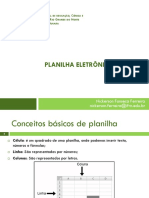 Introdução à planilha eletrônica Excel