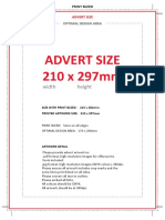 10WCC - Congress Booklet Advert Specs