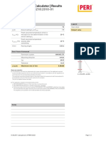 PERI Formwork Load Calculator Results