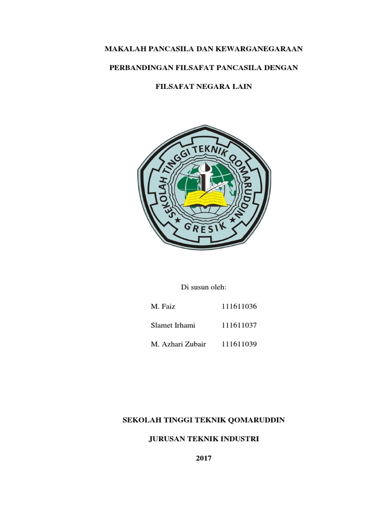 Makalah Pancasila Dan Kewarganegaraan Makalah Pancasila Dan Kewarganegaraan
