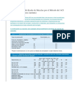 Criterio General Del Diseño de Mezclas Por El Método Del ACI