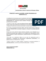 Francisco García Calderón asume presidencia de Perupetro S.A.  