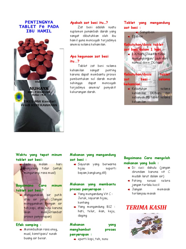Pentingnya Tablet Fe untuk Ibu Hamil | PDF
