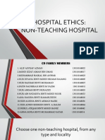Hospital Ethics - Non Teaching Hospital - Tutor 9