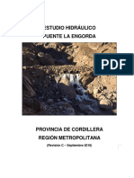 Estudio Hidráulico Puente La Engorda 