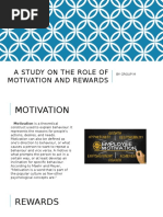 A Study On The Role of MOTIVATION and