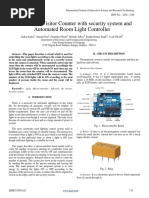 Bidirectional Visitor Counter With Security System and Automated Room Light Controller 