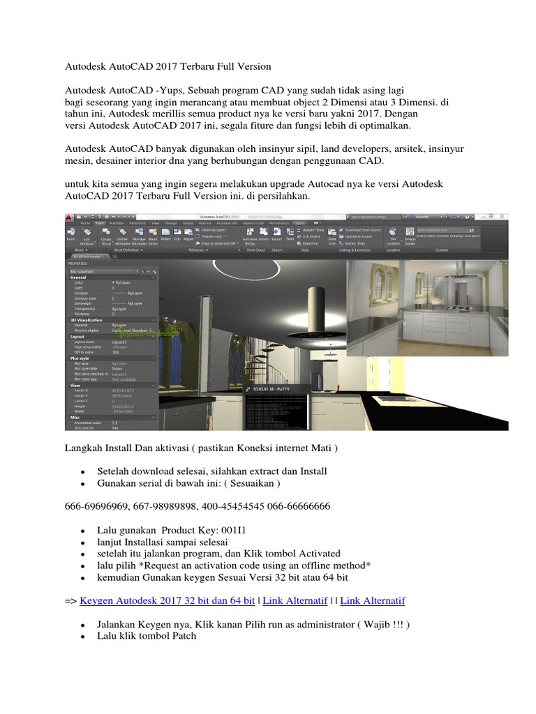 Download dan Aktivasi AutoCAD 2017 | PDF | Komputer