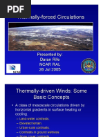 Thermally Forced Circulations