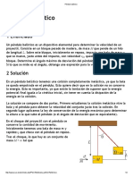 Fisica Colisiones Péndulo Balístico