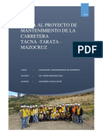 Visita mantenimiento carretera Tacna-Tarata