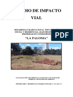 Estudio de Impacto Vial - Altozano 2016 - La Paloma